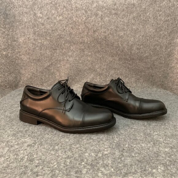 Nunn Bush Men's Leather Black Lace Up Oxford Shoes - Picture 5 of 11